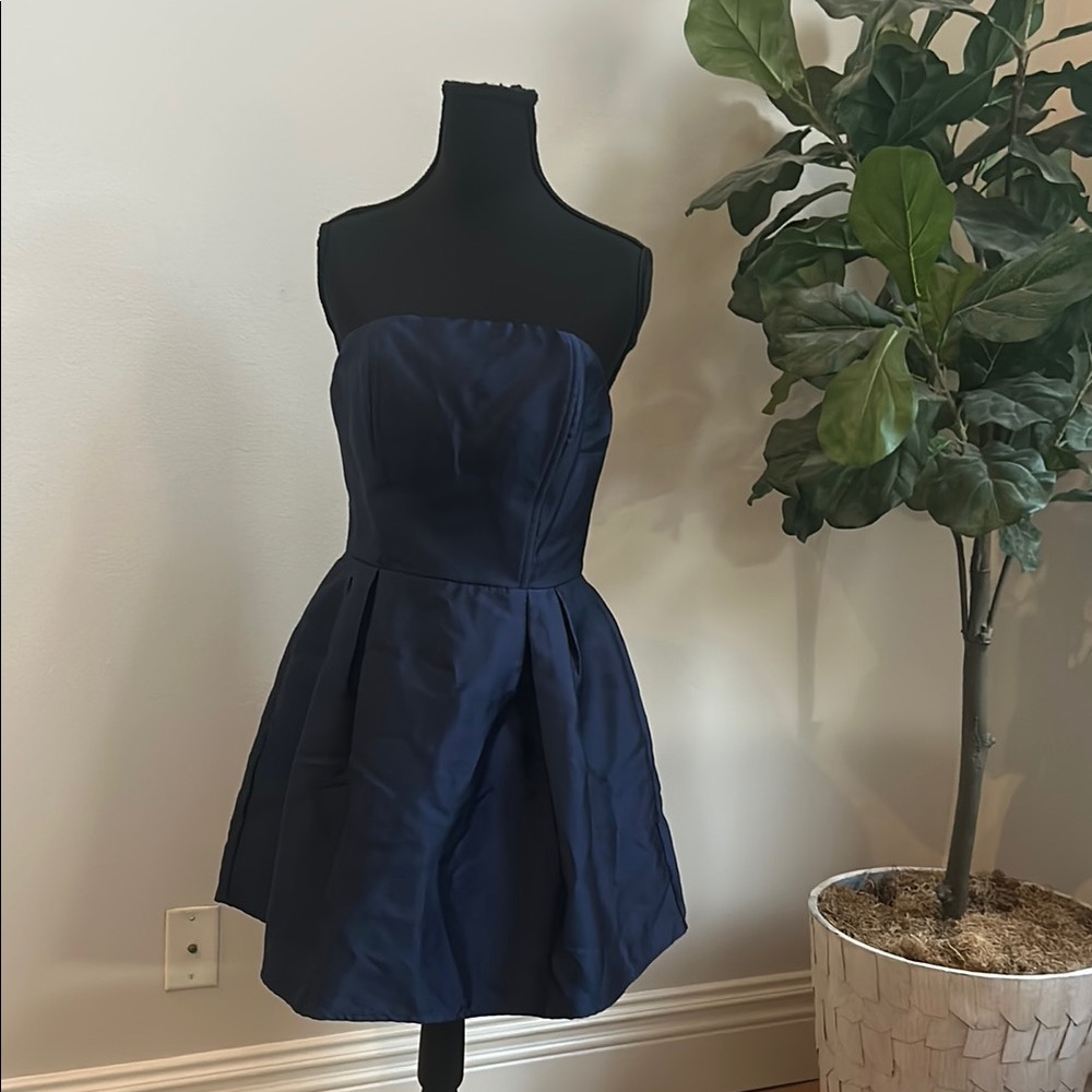Windsor Strapless Navy Dress